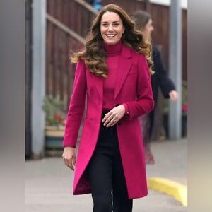 NWT HOBBS LONDON TILDA WOOL COAT ASO KATE MIDDLETON XS Size 2